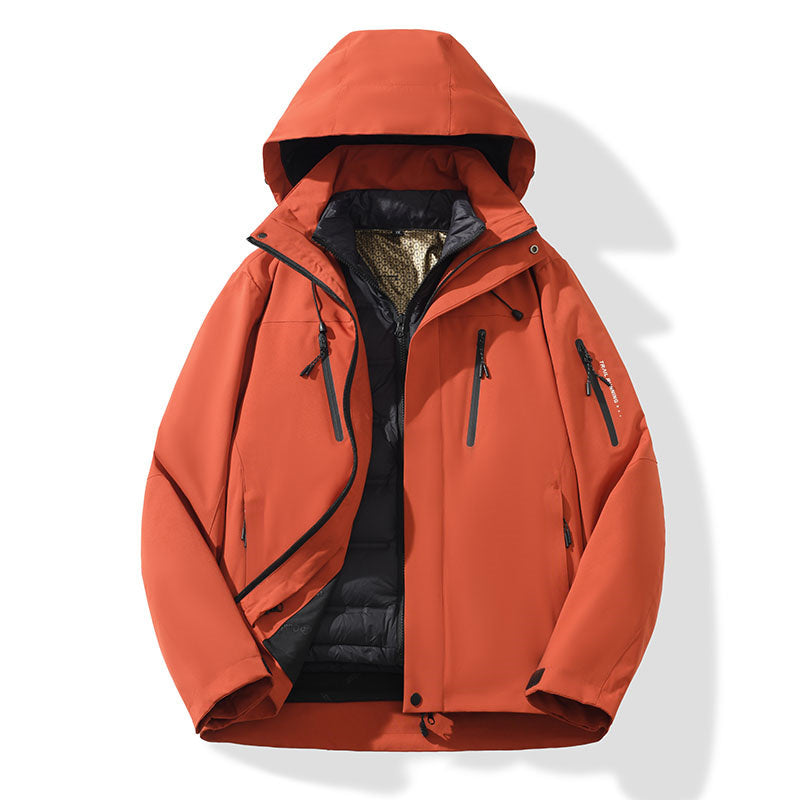 Casual and versatile men's wear - Little Jeep three-in-one Zhuque Red Autumn and Winter style