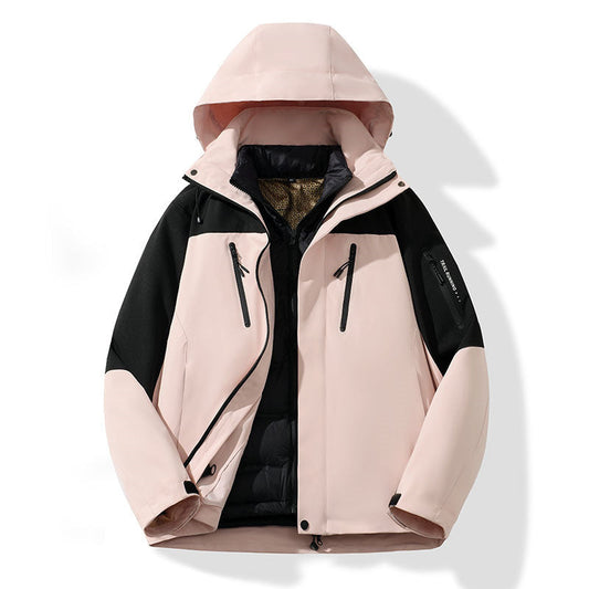 Casual and versatile men's wear - Little Jeep three-in-one Tender powder Autumn and Winter style