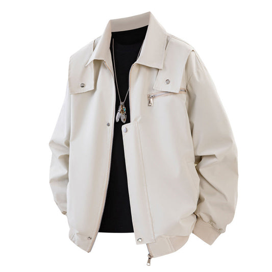 Casual and versatile men's wear - White Jeep for autumn and winter